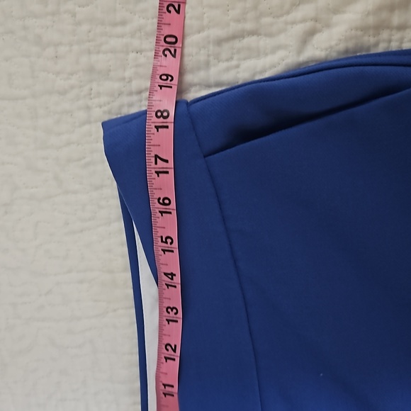 LOFT WOMENS  MARISA PANTS SIZE 12 BLUE COLOR PREOWNED CONDITION - Picture 16 of 17